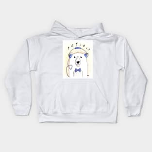 Polar Bear Jams Kids Hoodie